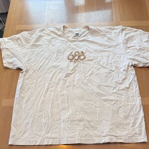 686 snowboard T-Shirt in Cream